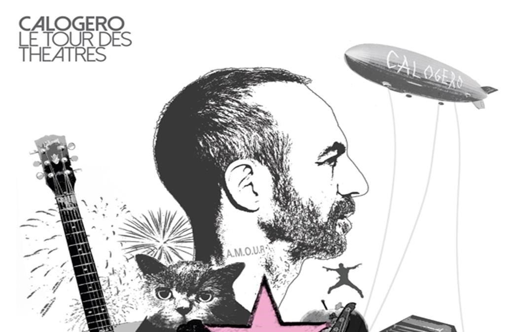 Affiche du concert de Calogero à Bergerac