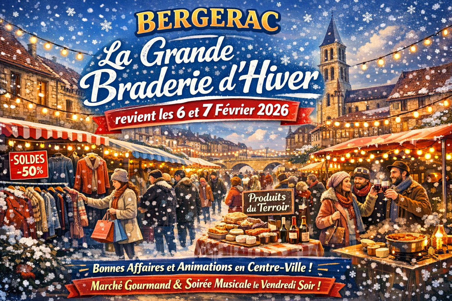 Bergerac : la grande braderie d’hiver revient les 6 et 7 février 2026