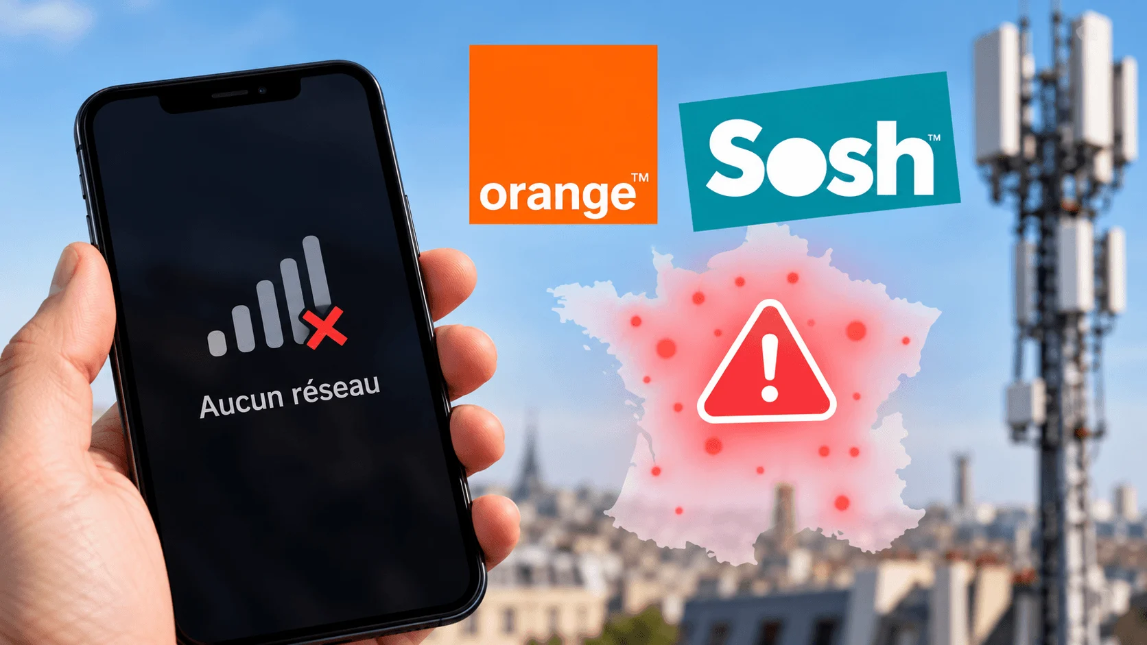 Orange et Sosh : une panne nationale perturbe le réseau mobile