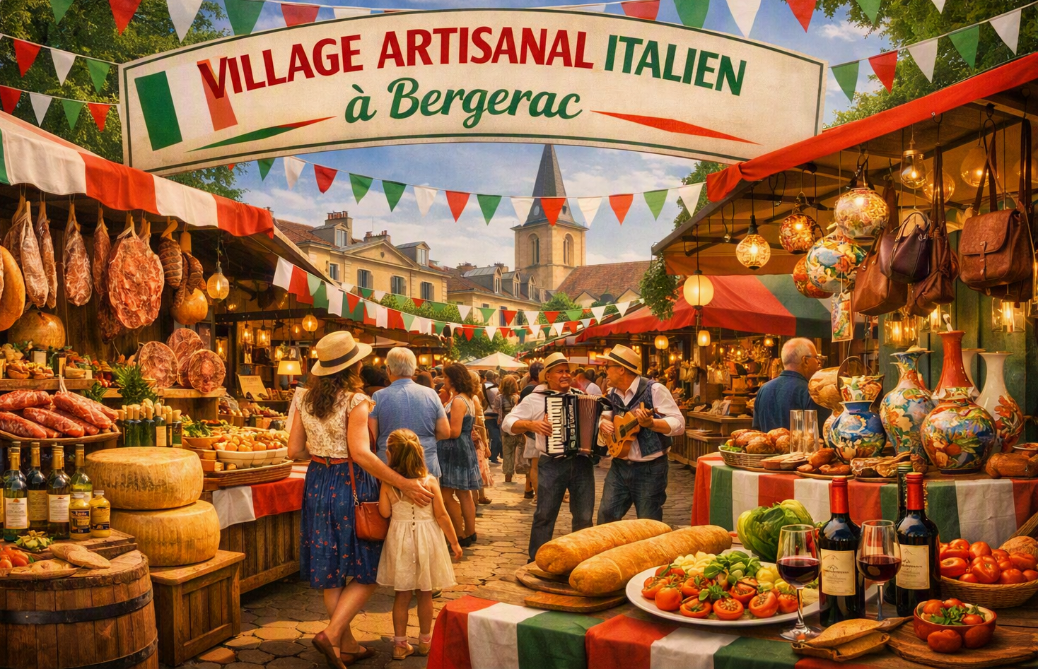 Bergerac se met à l’heure italienne du 22 au 30 Août