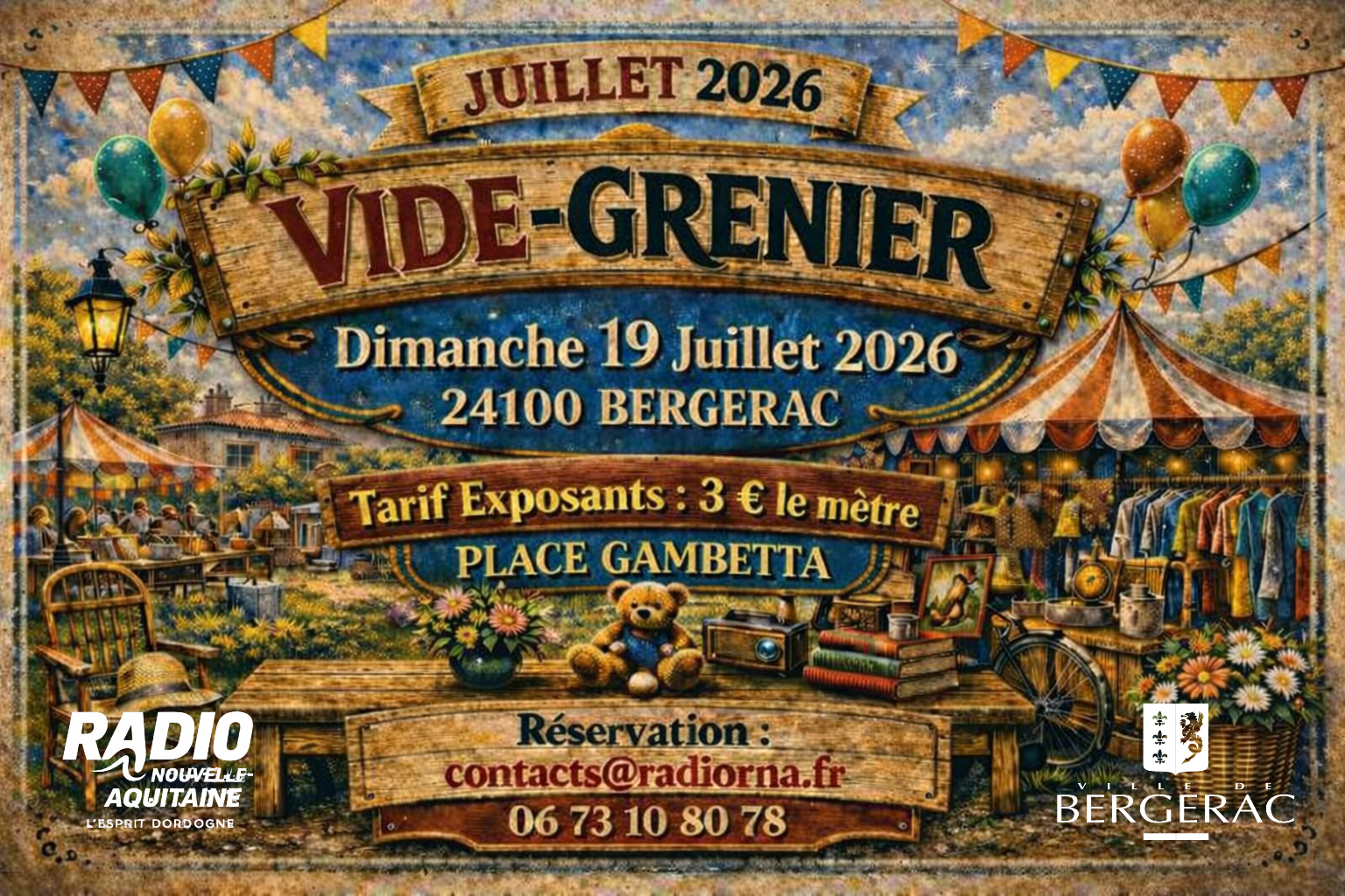 Bannière publicitaire Radio Nouvelle Aquitaine